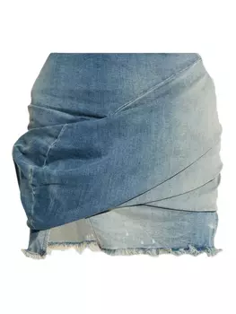 Мини-юбка Low Twist Rick Owens DRKSHDW, синий