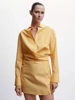 Мини-юбка Mango Kilian-H, желтая