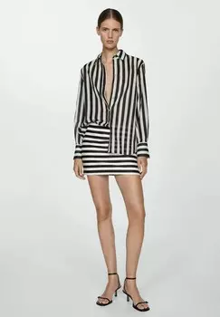 Мини-юбка Mango, кремовый