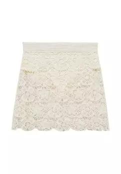 Мини-юбка Mango, кремовый Romina