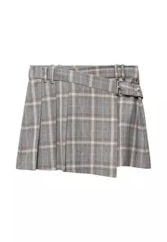 Мини-юбка Mango, серый