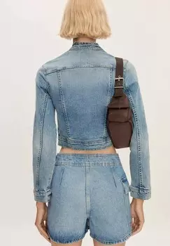 Мини-юбка Mango, синий