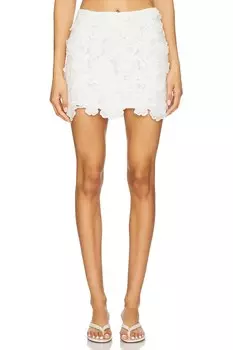 Мини-юбка Mattie Tularosa, white