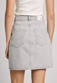 Мини-юбка MINI HW CLOUD Pepe Jeans, синий деним