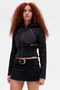 Мини-юбка MISSY SKORT - Denim skirt BDG Urban Outfitters, черный