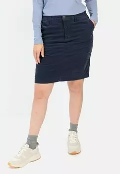 Мини-юбка MIT ELASTISCHEM BUND - A-line skirt camel active, темно-синий