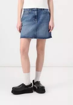 Мини-юбка MOM SKIRT Tommy Jeans, цвет Denim Medium