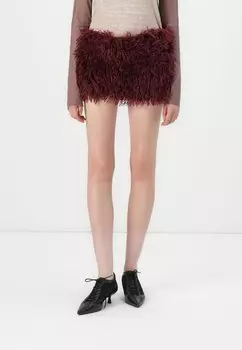Мини-юбка MONGOLIAN SKIRT Jaded London, бургундия