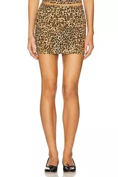 Мини-юбка Morgan от Lovers And Friends, leopard