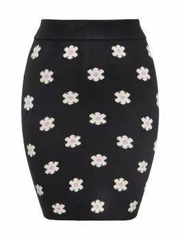 Мини-юбка myMo, цвет schwarz creme lila