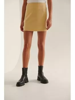 Мини-юбка NA-KD, желтый