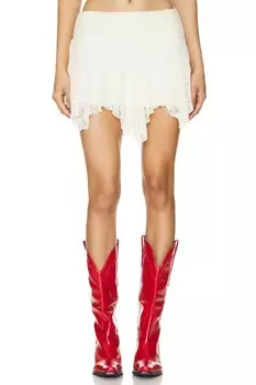 Мини-юбка Nataly More To Come, ivory