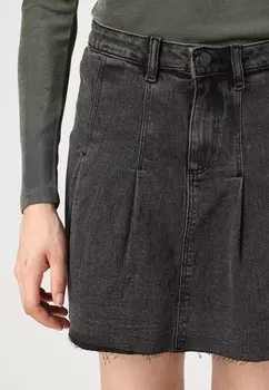 Мини-юбка NMELINE SKIRT Noisy May, серый деним