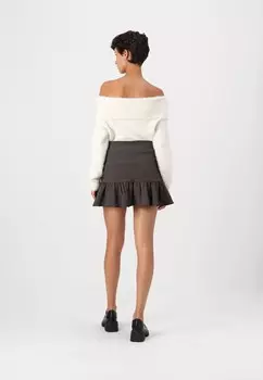 Мини-юбка NMFESPA SHORT SKIRT Noisy May, коричневый