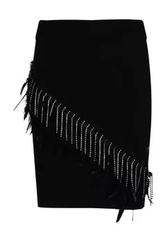 Мини-юбка Odi et amo, черная