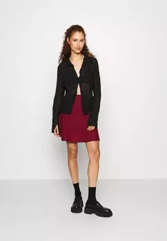 Мини-юбка Onlnew Dallas Skirt Only, каберне