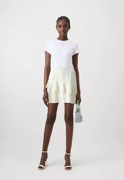Мини-юбка ONLPOPTRASH RUFFLE SKIRT ONLY, кремовый