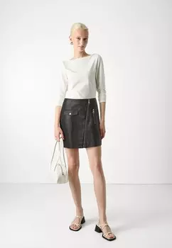 Мини-юбка ONLVERA ZIP SKIRT ONLY, черный