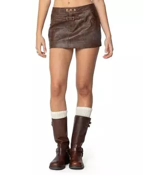 Мини-юбка Pax Edikted, коричневый