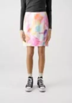 Мини-юбка PCSUMMER SHORT SKIRT Pieces, розовый