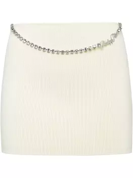 Мини-юбка Philipp Plein Signature, белый