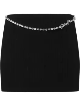 Мини-юбка Philipp Plein Signature, черный
