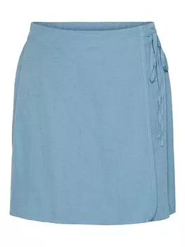Мини-юбка Pieces, синий