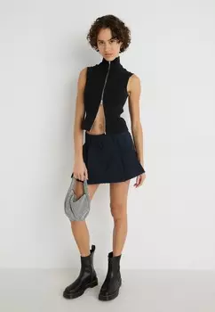 Мини-юбка PLEAT SKIRT Weekday, темно-синий
