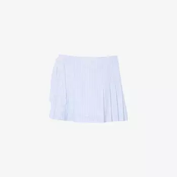 Мини-юбка плиссированная Sandro с полосками, синий