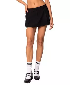 Мини-юбка приталенного кроя Edikted, черный