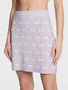 Мини-юбка приталенного кроя Pinko, фиолетовый