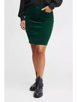 Мини-юбка PULZ Jeans, зеленый