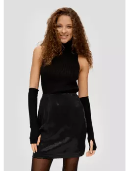 Мини-юбка QS, черный