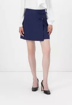Мини-юбка RALIME - Wrap skirt HUGO, темно-синий