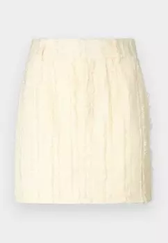Мини-юбка RAYGZ SKIRT Gestuz, кремовый