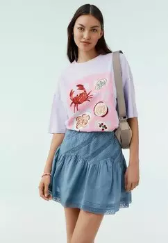 Мини-юбка REGULAR FIT - A-line skirt Next, синий