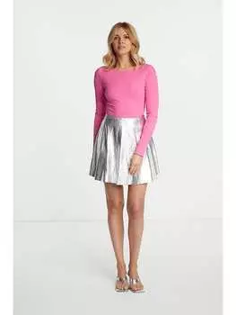 Мини-юбка Rich & Royal, серебряный