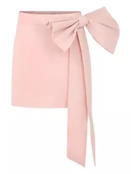 Мини-юбка с бантом Caroline Bosmans, розовый