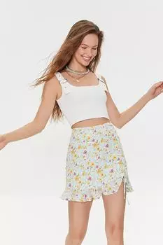 Мини-юбка с цветочным принтом Forever 21