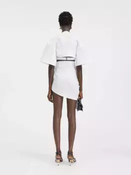 Мини-юбка с драпировкой La mini jupe Saudade Jacquemus, белый