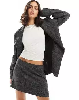 Мини-юбка с глубоким подолом ASOS DESIGN