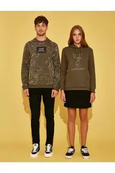 Мини-юбка с карманами и поясом Koton, черный