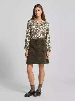 Мини-юбка с карманами модель 'NABIHA' Soyaconcept, хаки