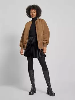 Мини-юбка с коробчатыми складками ARMANI EXCHANGE, черный