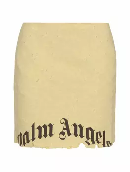 Мини-юбка с логотипом Palm Angels