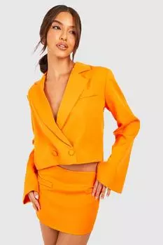 Мини-юбка с низкой посадкой Boohoo, оранжевый