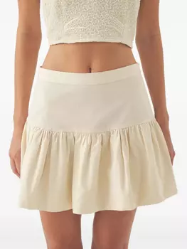 Мини-юбка с оборками Antik Batik, белый