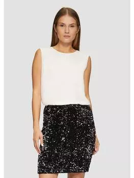 Мини-юбка s.Oliver BLACK LABEL Rock kurz, черный