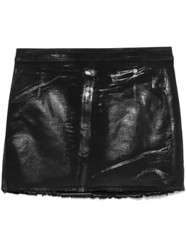 Мини-юбка с покрытием Rick Owens DRKSHDW, черный