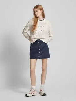 Мини-юбка с полной застежкой на пуговицы Tommy Jeans